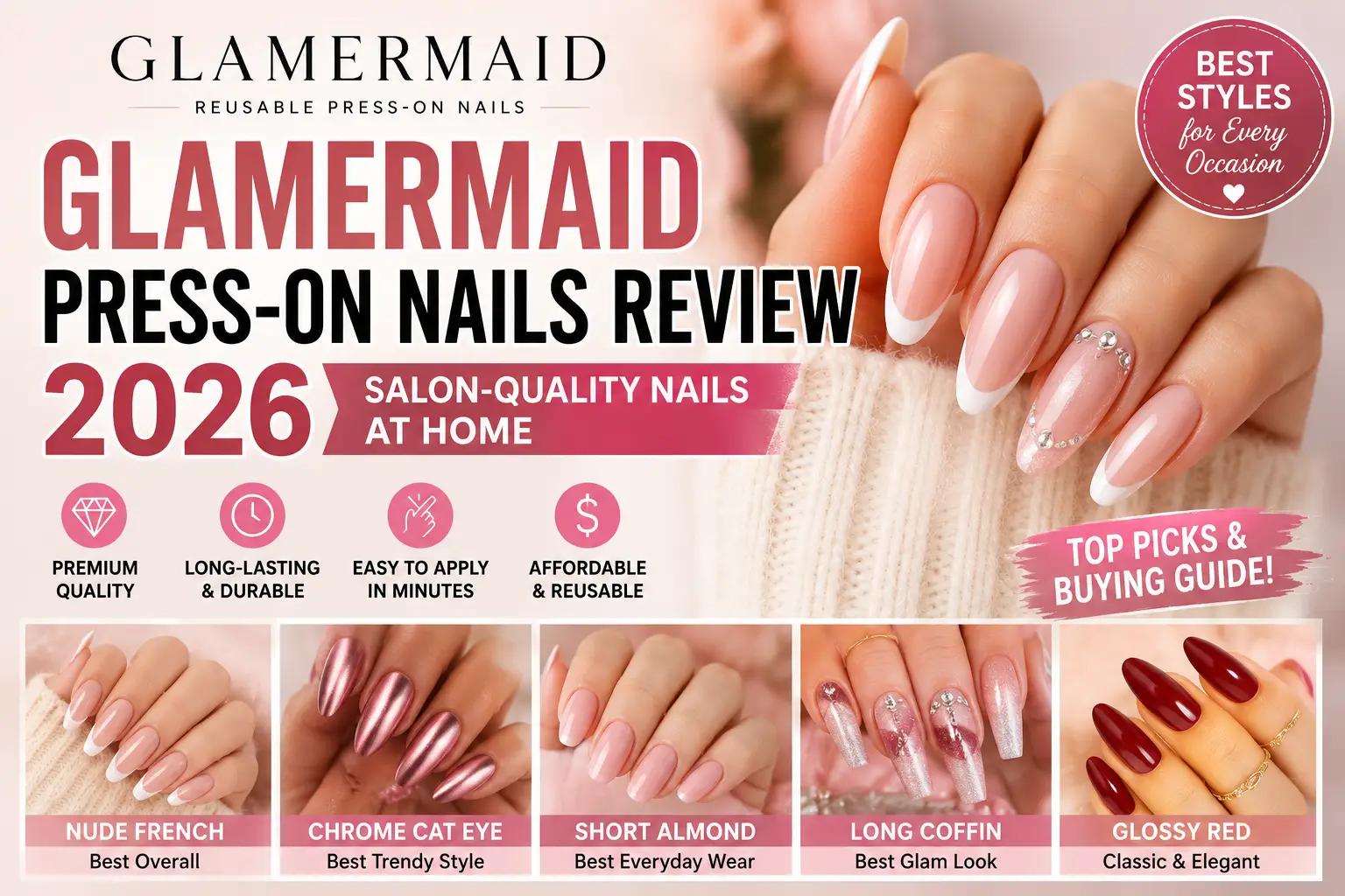 Glamermaid Press-On Nails Review 2026: Salon-Quality Nails at Home